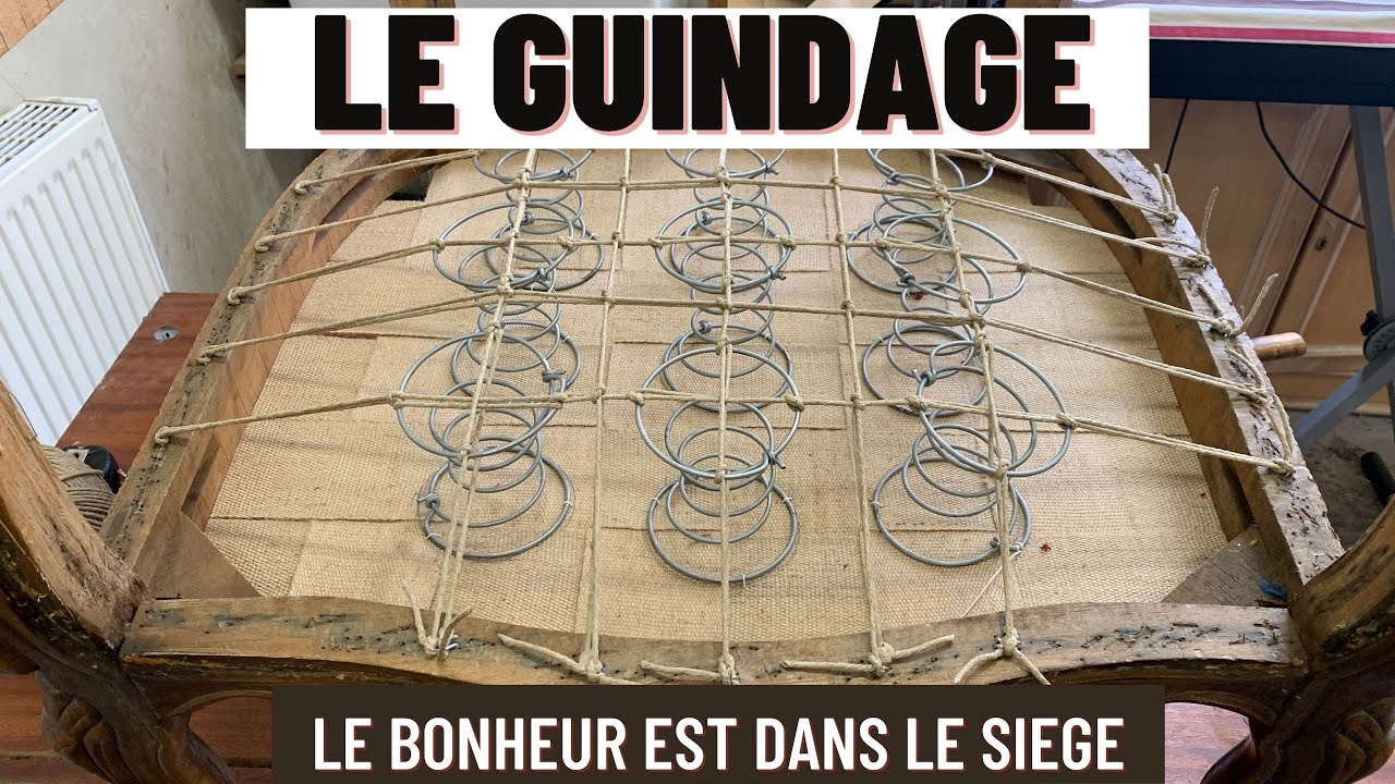 Pose des ressorts avec guindage corde en lin comment faire ?
