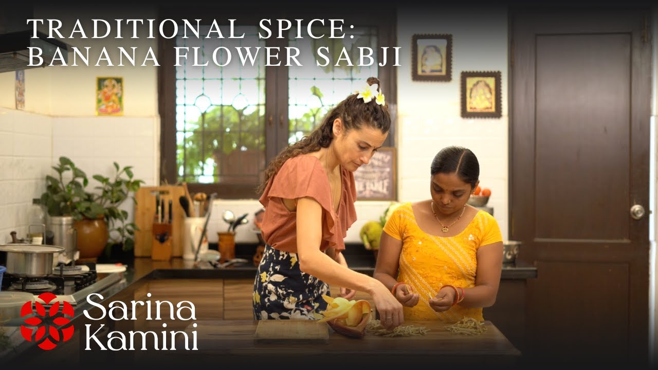 A delicate South Indian banana flower curry recipe.