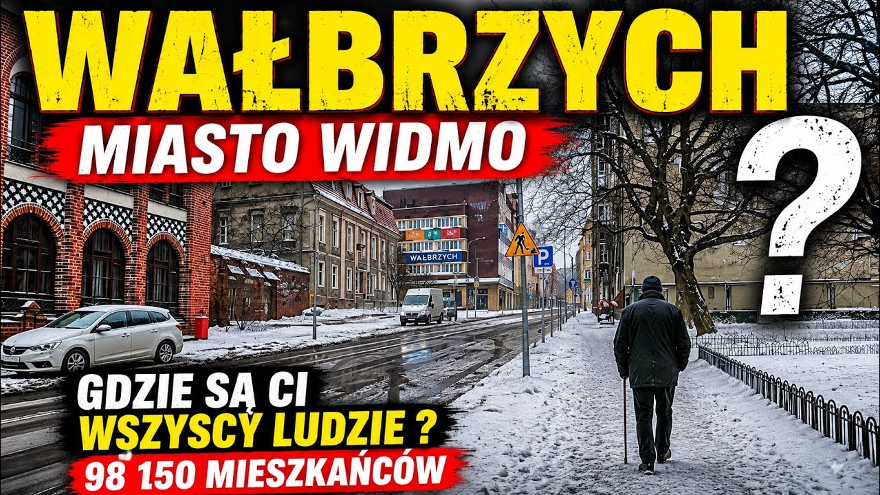 🇵🇱☃️❄️WAŁBRZYCH❄️☃️ Zimowy Spacer po Centrum Miasta | Walking Tour 2025 [4k UltraHD]