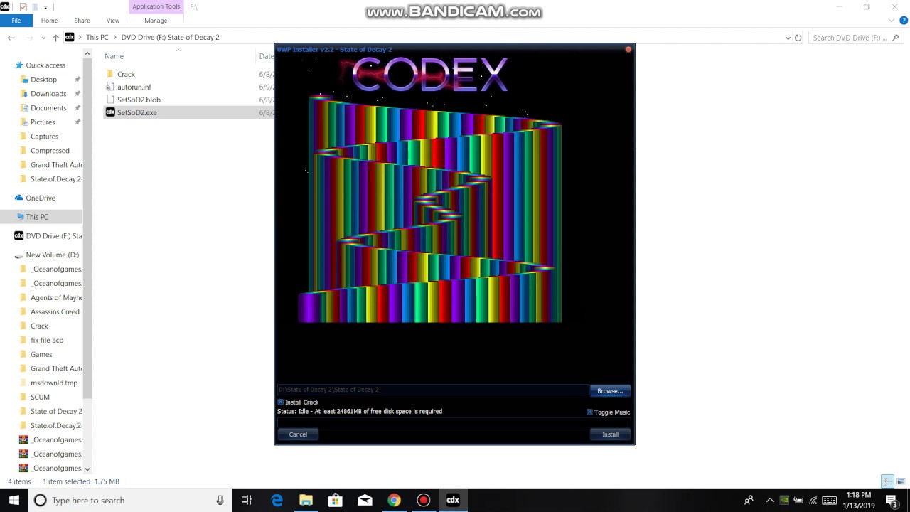 How to install state of decay 2 codex.