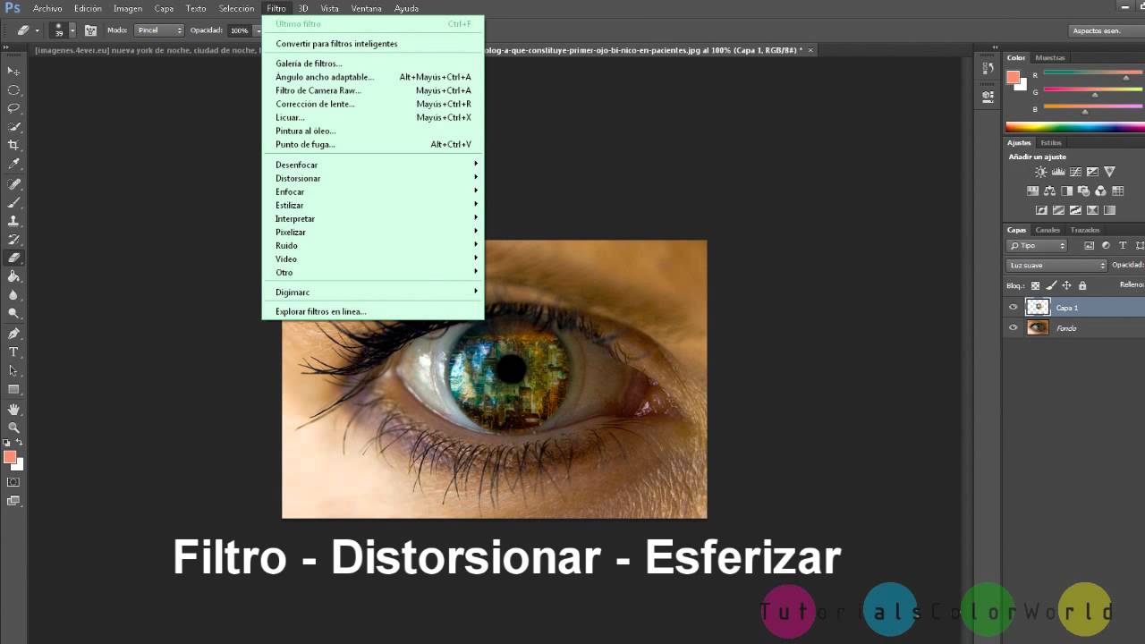Efecto reflejo en el ojo (TUTORIAL PHOTOSHOP)