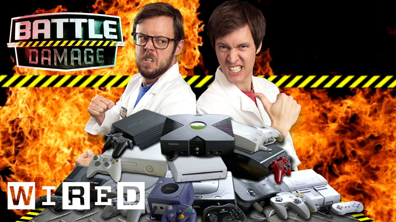 Video Game Console Drop Test - Xbox Vs Playstation Vs Nintendo Vs Sega | WIRED&rsquo;s Battle Damage