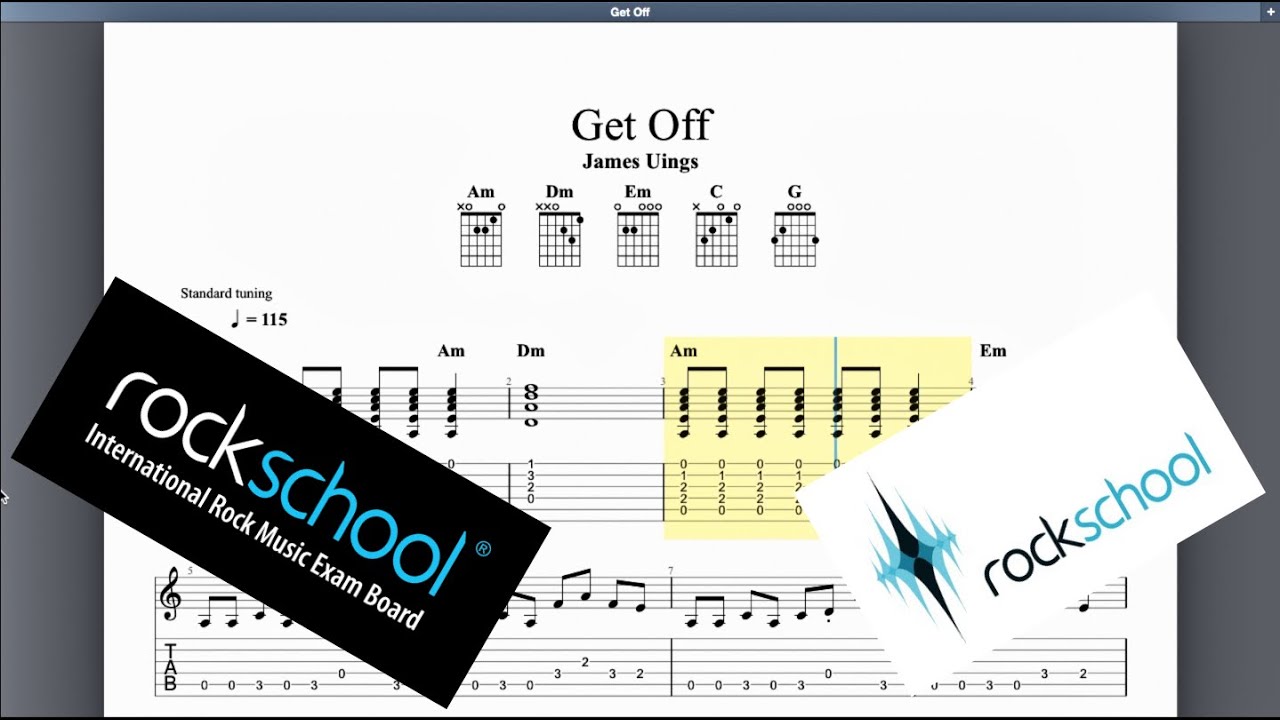 Get Off Rockschool Grade 1 Guitar