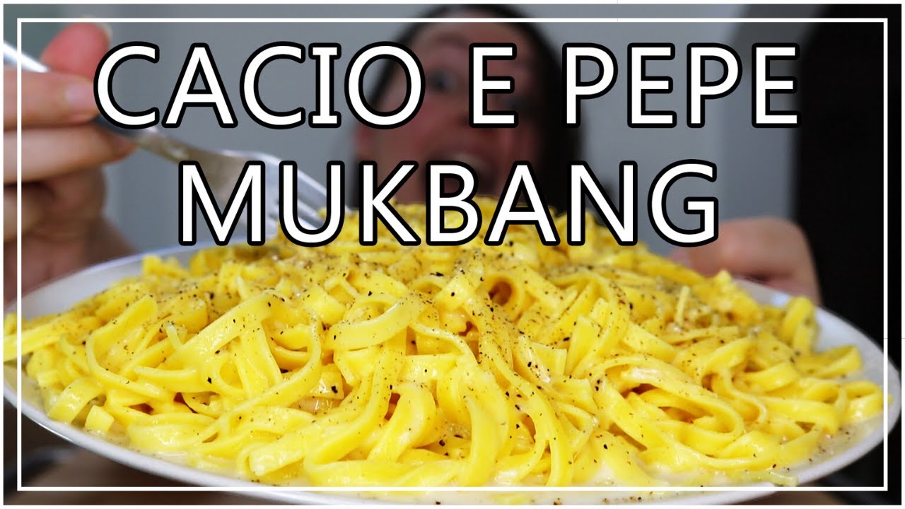 CACIO E PEPE MUKBANG EATING SHOW #63 - ABBIAMO VINTOOOOOOO!
