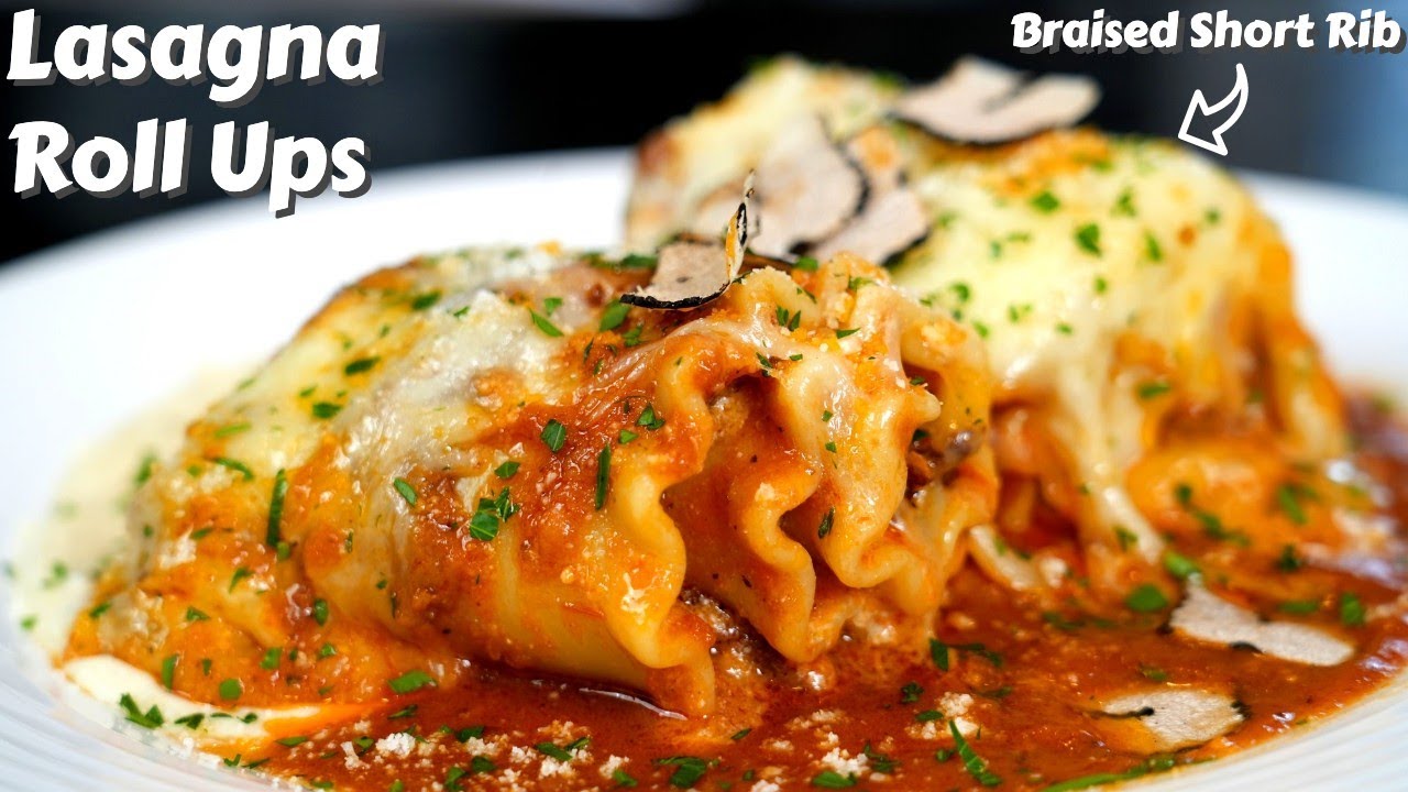 You've Never Had Lasagna Like This! (Short Rib Lasagna Roll Up Recipe)