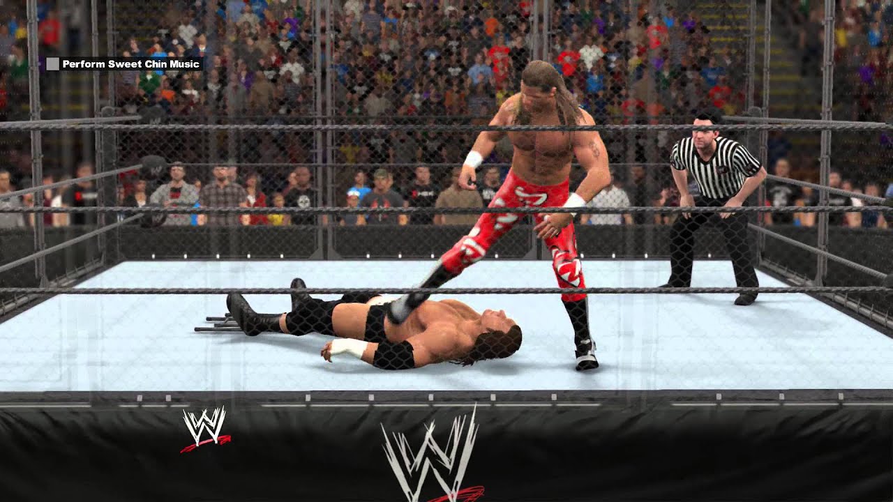 WWE 2K15 - Shawn Michaels vs. Triple H: Armageddon - World Heavyweight Championship | PS4 Gamplay