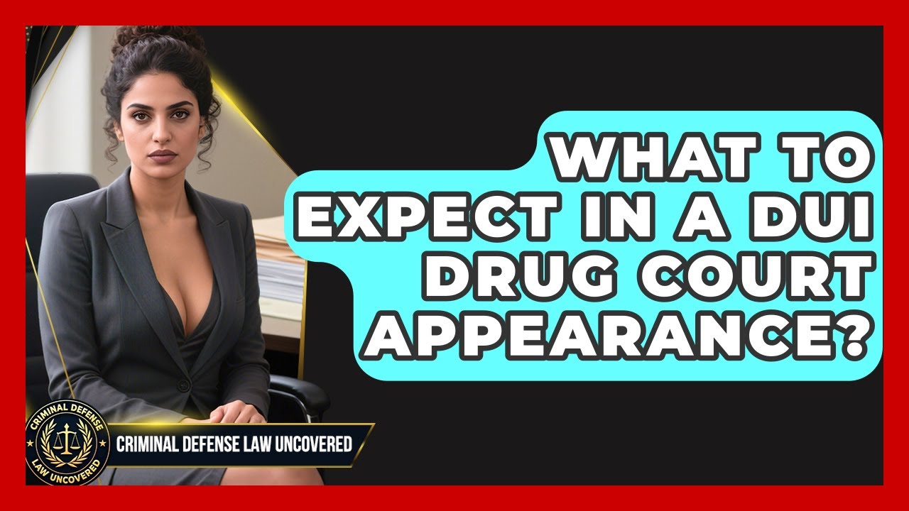What To Expect In A DUI Drug Court Appearance? - Criminal Defense Law Uncovered
