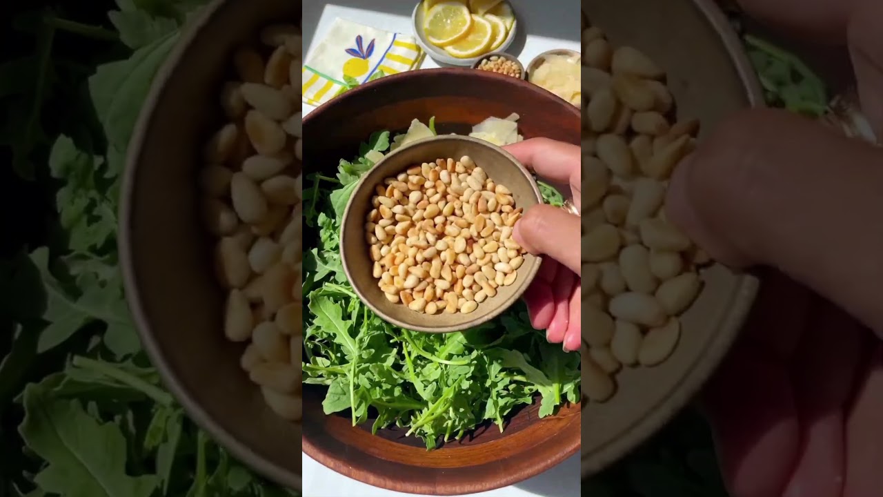 EVERYDAY ARUGULA SALAD | with lemon basil vinaigrette