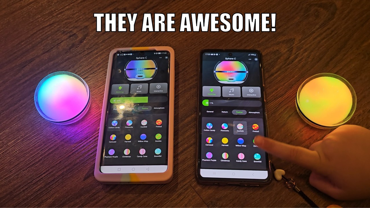 OLIGHT Sphere C Ambient Light with App Control - unboxing, review, quick test