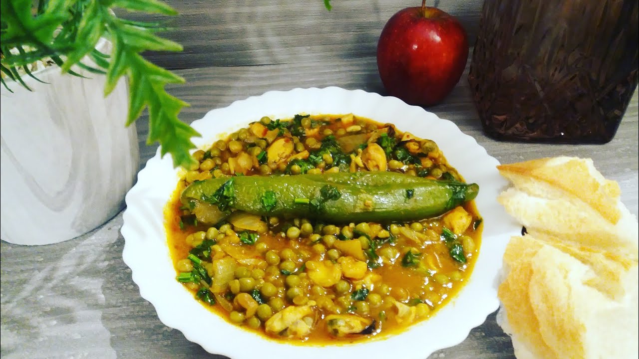 مرقة جلبانة بغلال البحر
