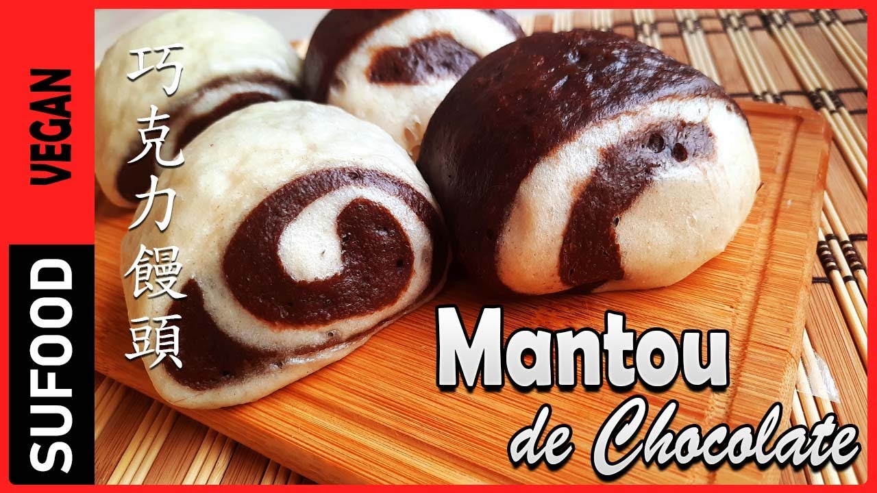 【Mantou de Chocolate】Como preparar Panecillos Chino de Chocolate |Comida China | Vegana【SuFood】