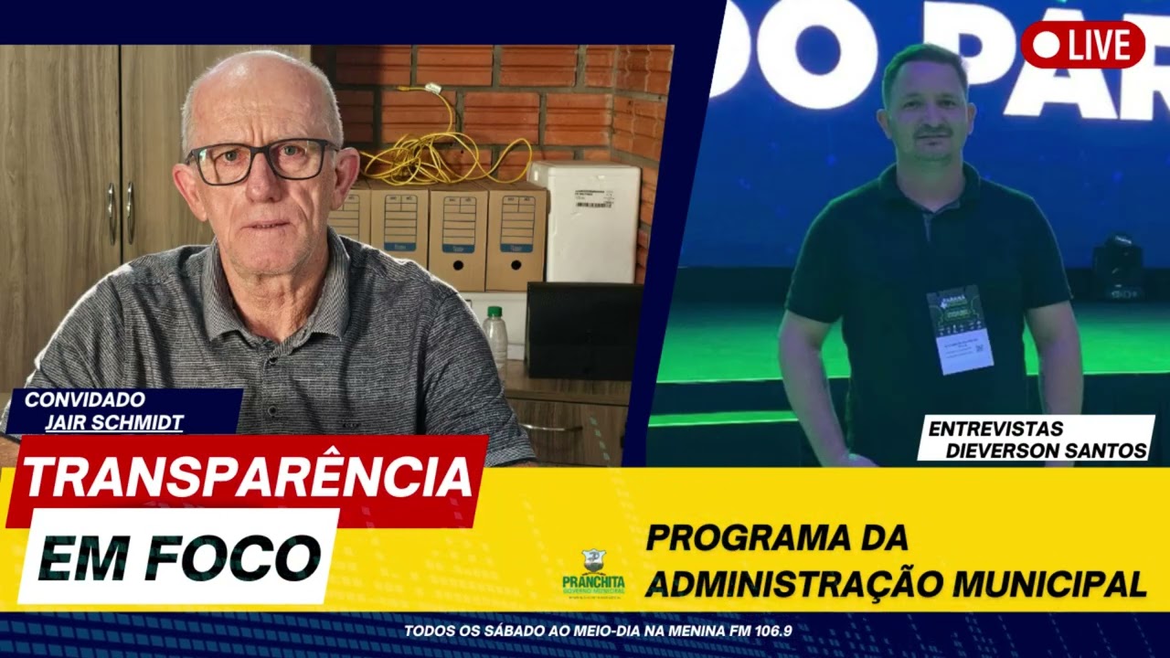 Confira o programa “Transparência em Foco”