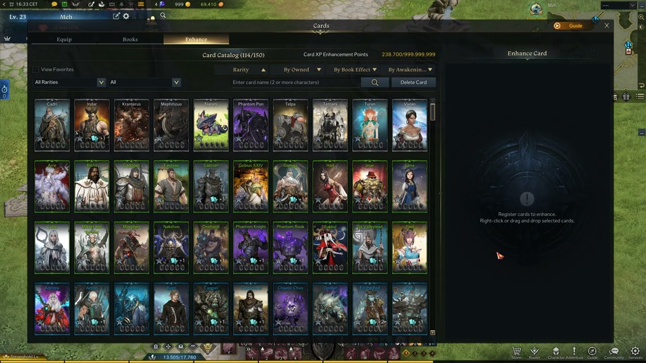 Card Catalog is full - How to expand Card Catalog, Lost Ark