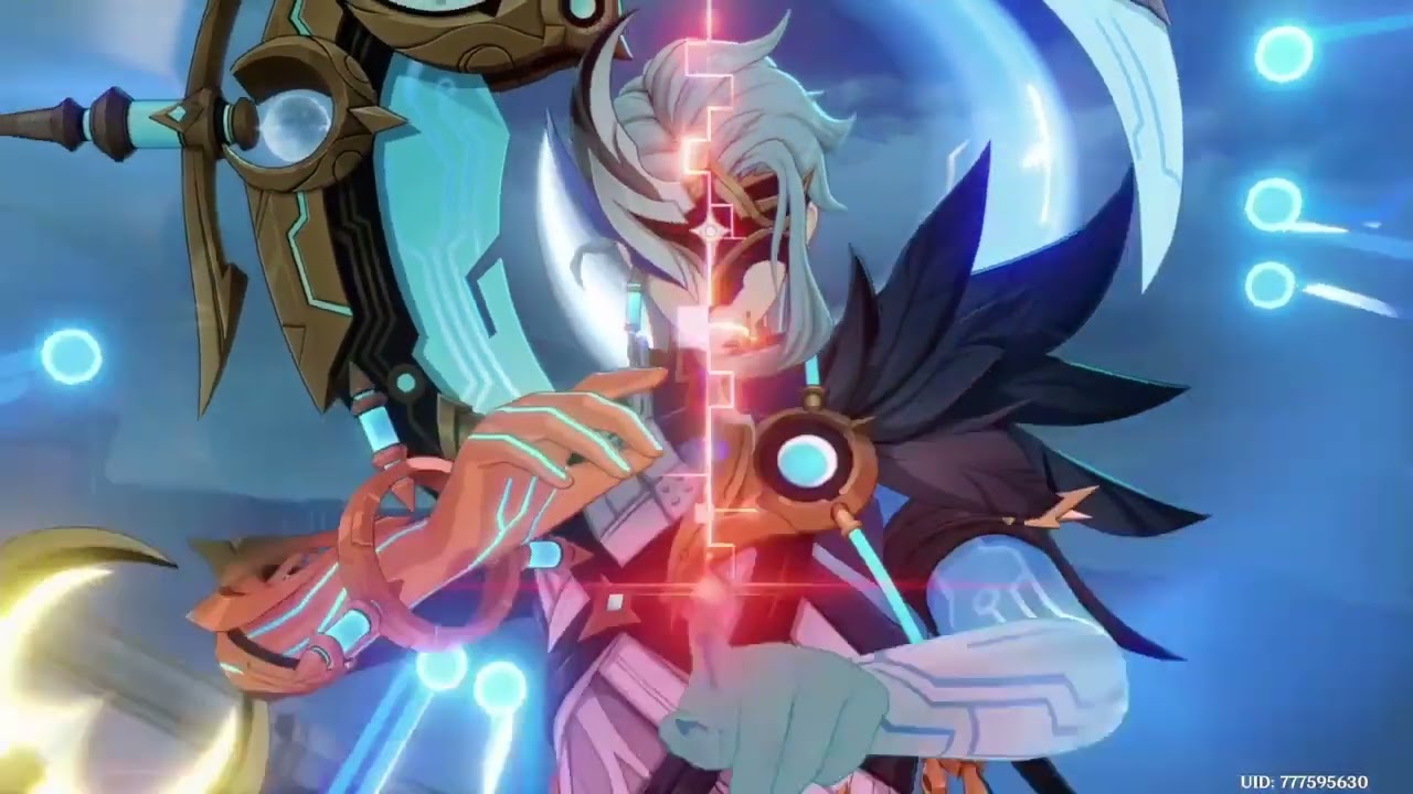 cutscene of the battle with dottore