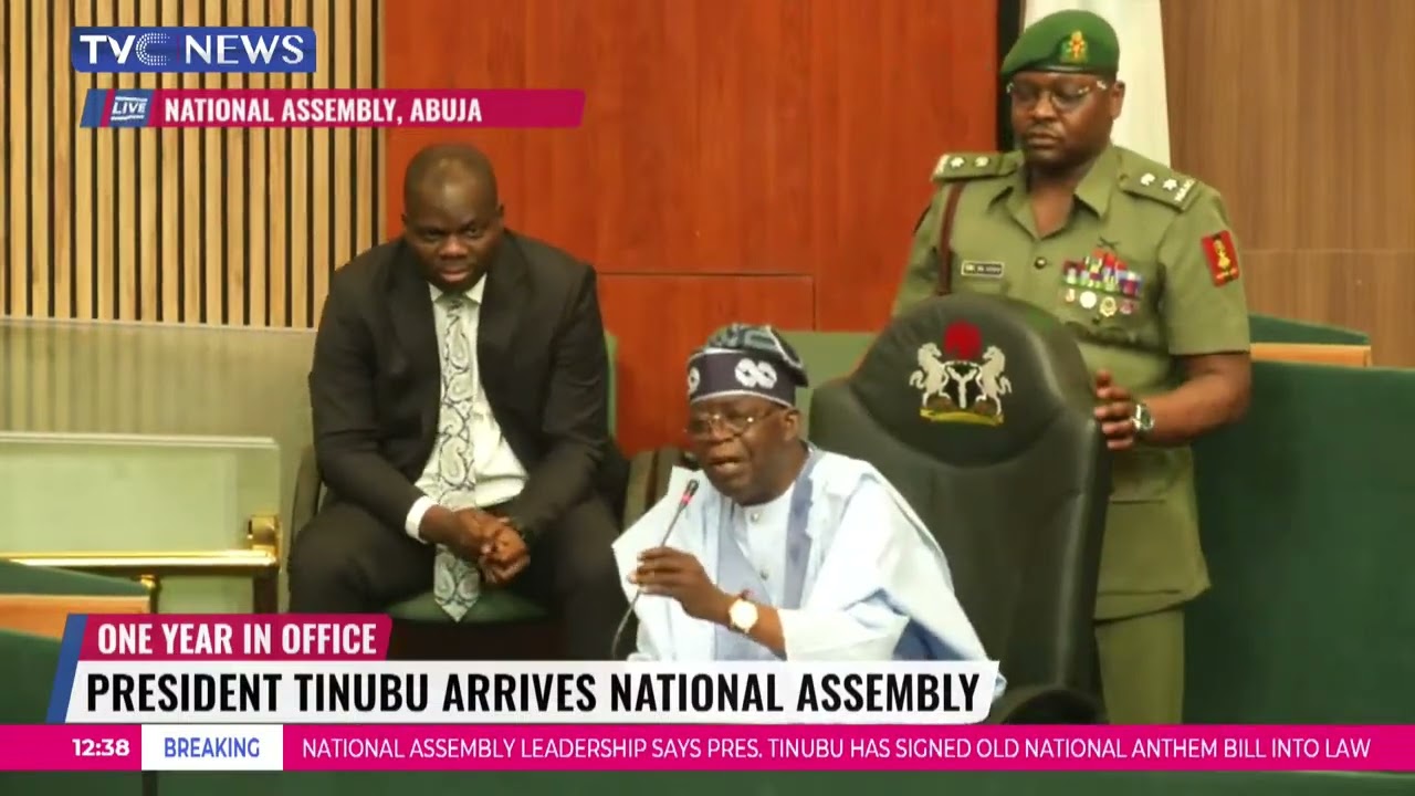 First Anniversary: President Tinubu Addresses Joint Session Of National Assembly