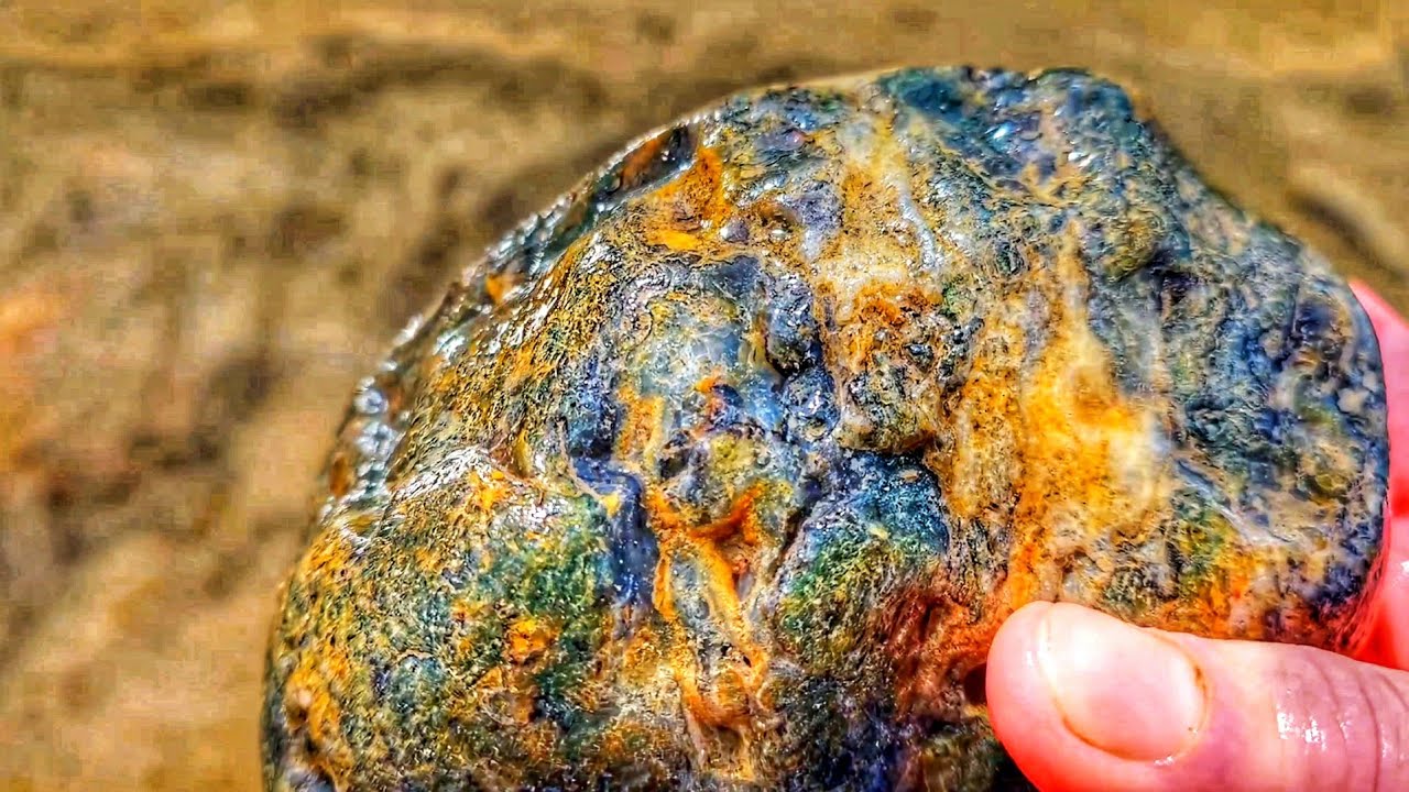 GREEN MOSS AGATE!!! Jackpot Agate Rock Hunt #thefinders