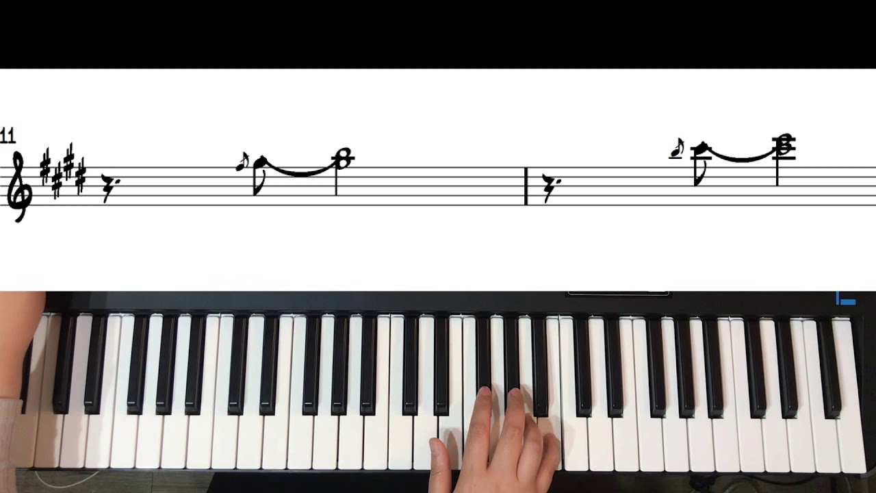 •Aux keys/ second keyboard ) 내 마음을 가득 채운 (here I am again)