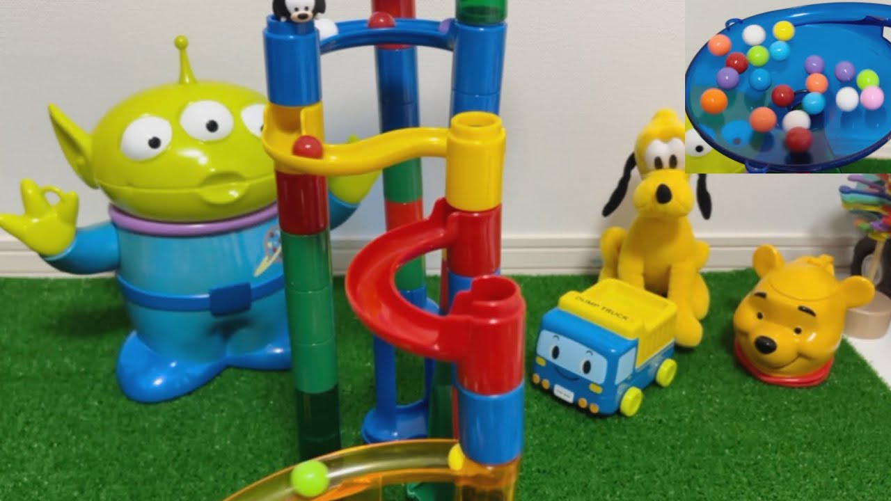 4 Minutes Satisfying Marble Run Race ASMR ♡ Kumi Kumi Slope ♡ EP. 19 ♡ Colorful Marbles