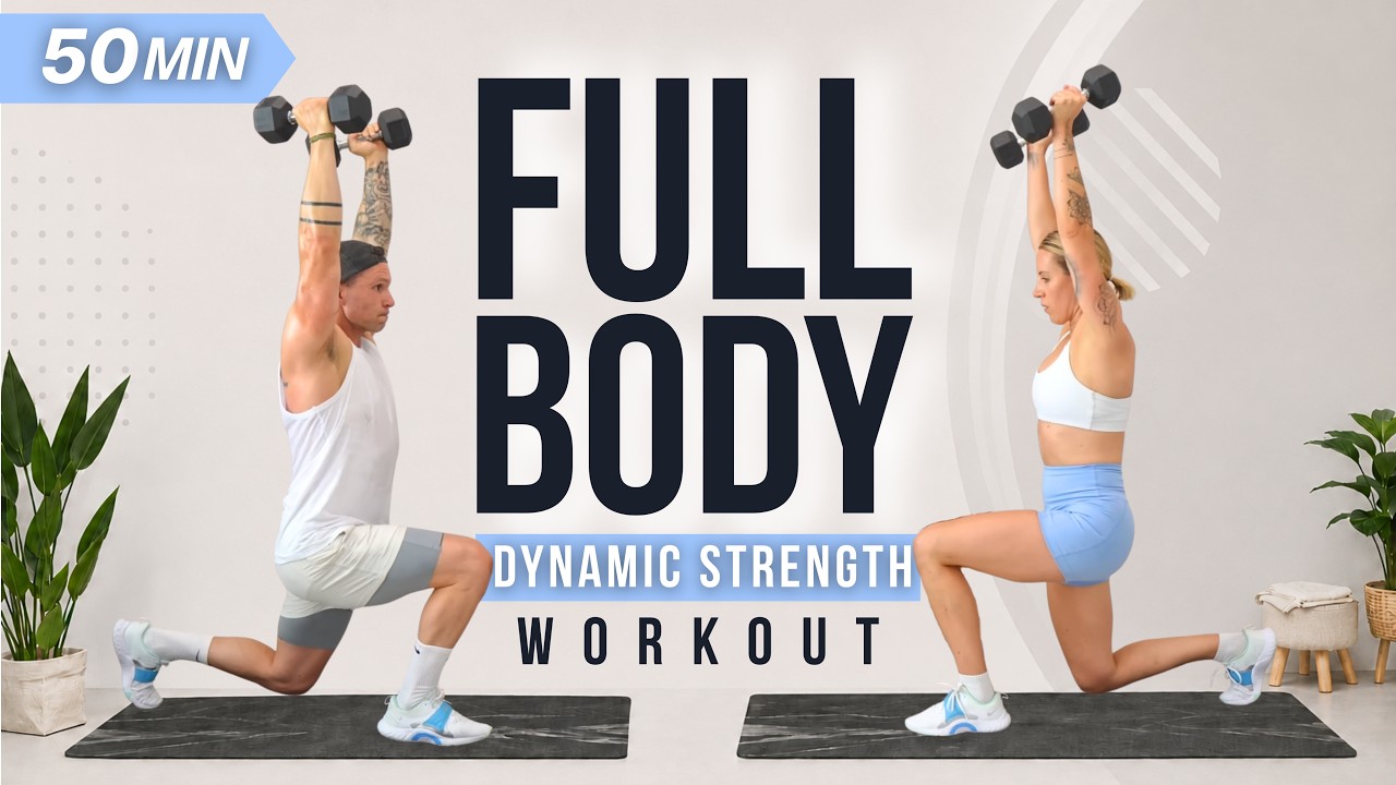 50 Min FULL BODY DUMBBELL WORKOUT | DB Strength + Bodyweight Conditioning
