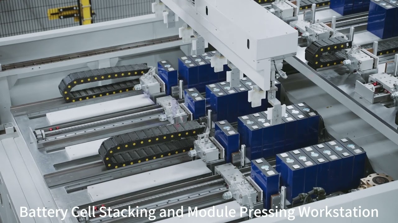 prismatic battery module pack assembly line for ESS or EV
