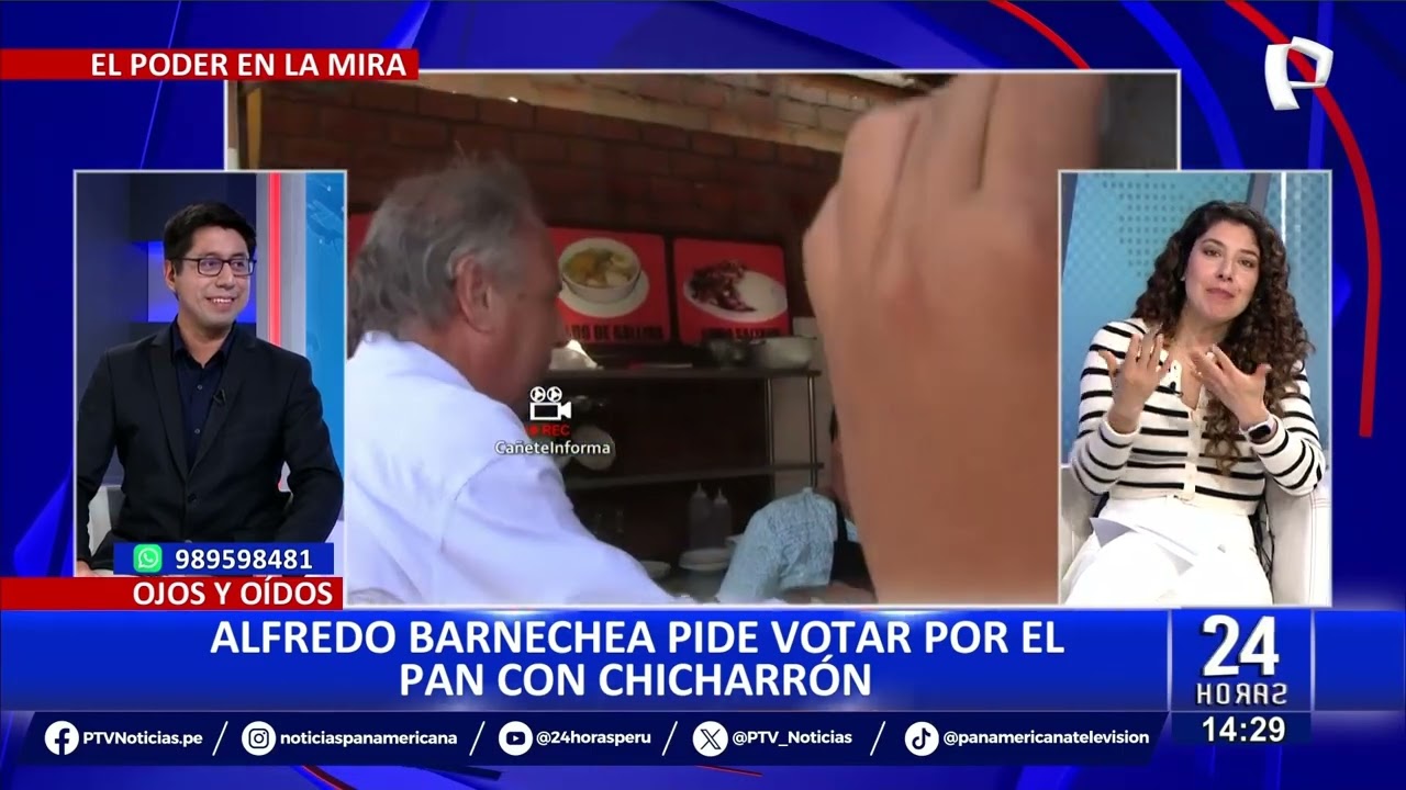 Alfredo Barnechea pide votar por el pan con chicharrón: “Somos la mejor cocina del mundo”