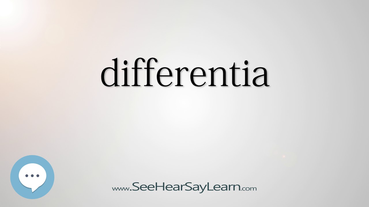 differentia - Smart & Obscure English Words Defined 🗣🔊