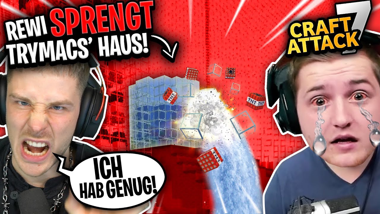 RACHE an TRYMACS: Ich SPRENGE sein Haus! CraftATTACK 7!