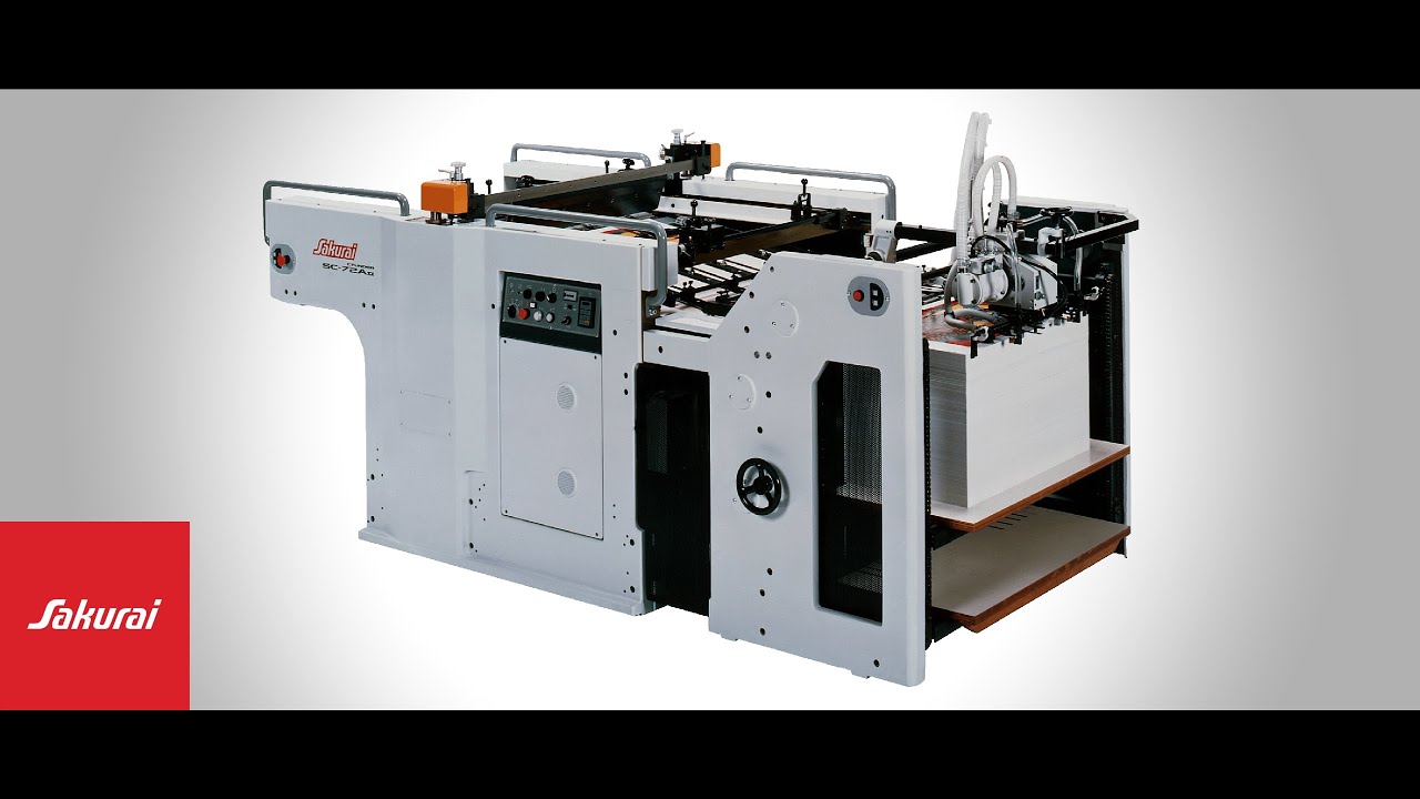 Sakurai Cylinder Screen Press SC72AII