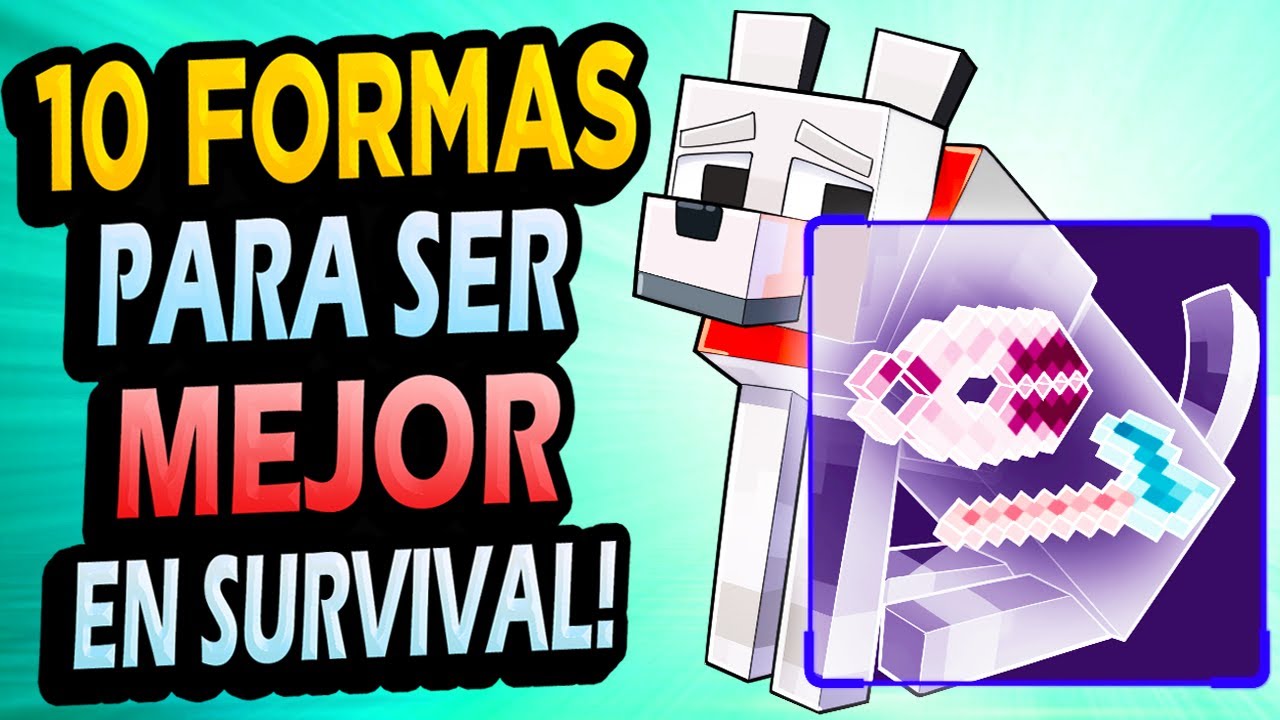 ✅ 10 Formas Para ser MEJOR en Survival Minecraft!!
