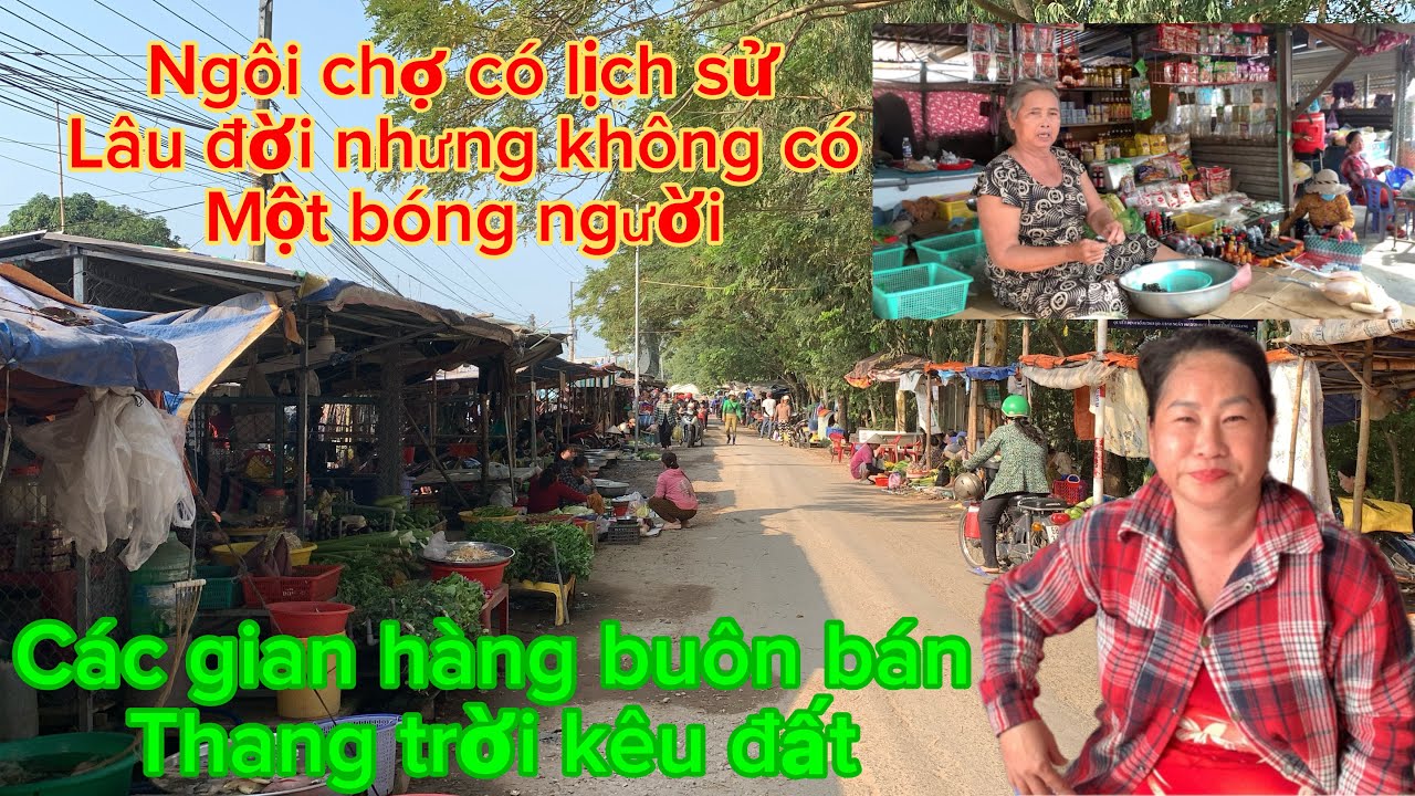 Ngôi chợ có lịch sử lâu đời nhưng không một bóng người 