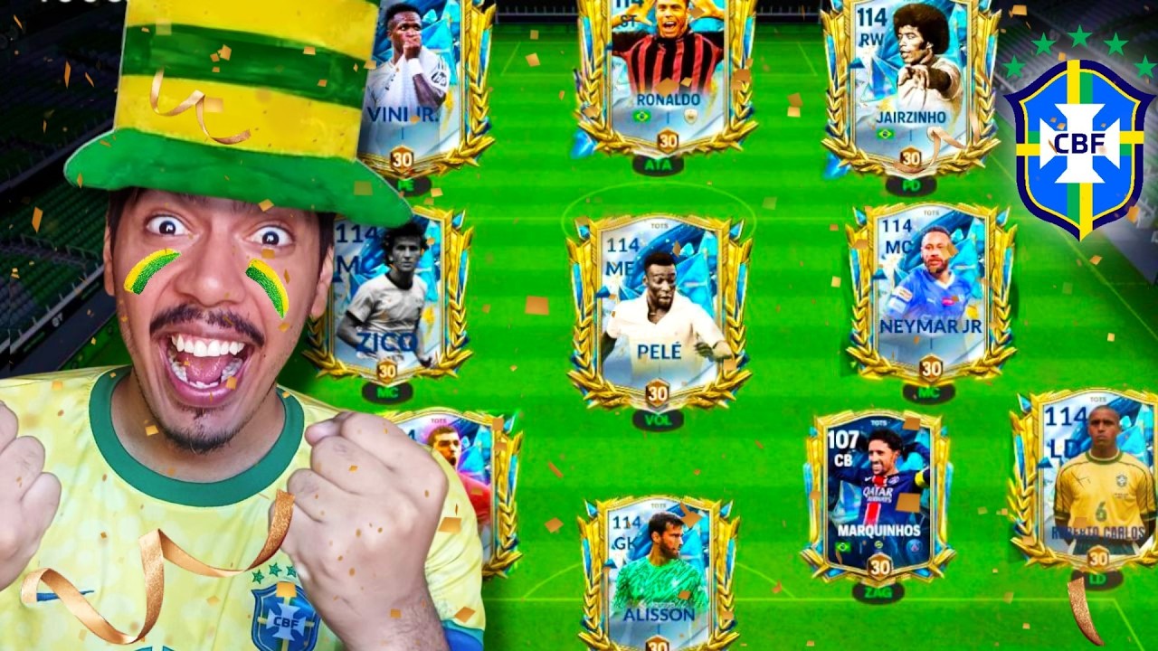 MONTEI A MELHOR SELEÇÃO BRASILEIRA DO FC MOBILE 25!!!