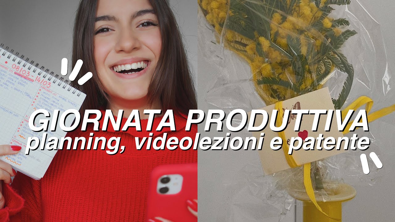 organizziamo la settimana, lezioni online & patente | GIORNATA SUPER PRODUTTIVA VLOG