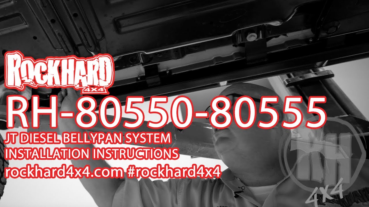 RH 80550 80555 - JT Diesel Bellypan Skid System - Install Video Instructions by Rock Hard 4x4