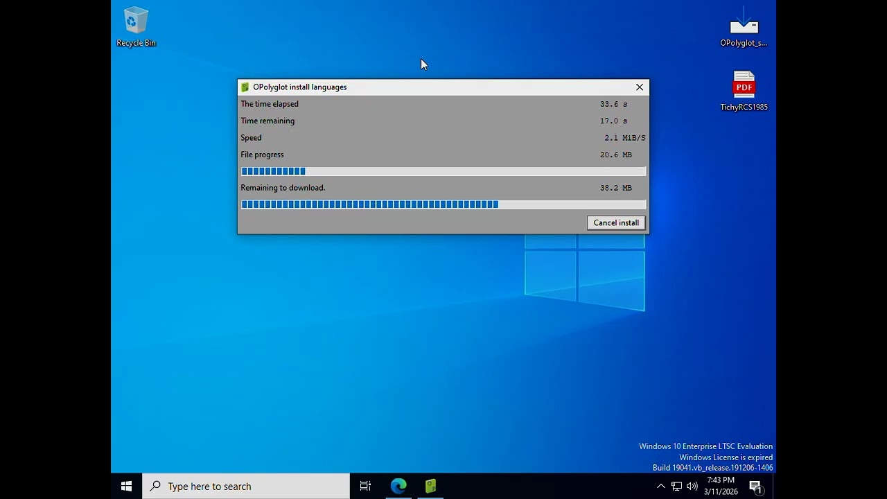 OPolyglot offline translator simple usage