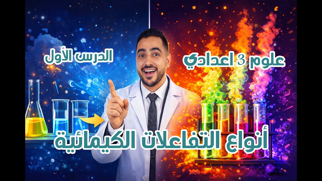 شرح التفاعلات الكيميائية علوم تالتة اعدادي الترم التاني 2026