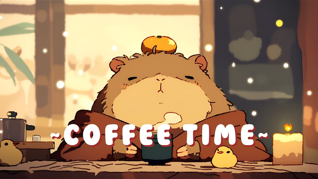 Capybara Lofi Zone - Relaxing Music for Work/Study ~ Gentle Feelings ~ 🌸 ☕