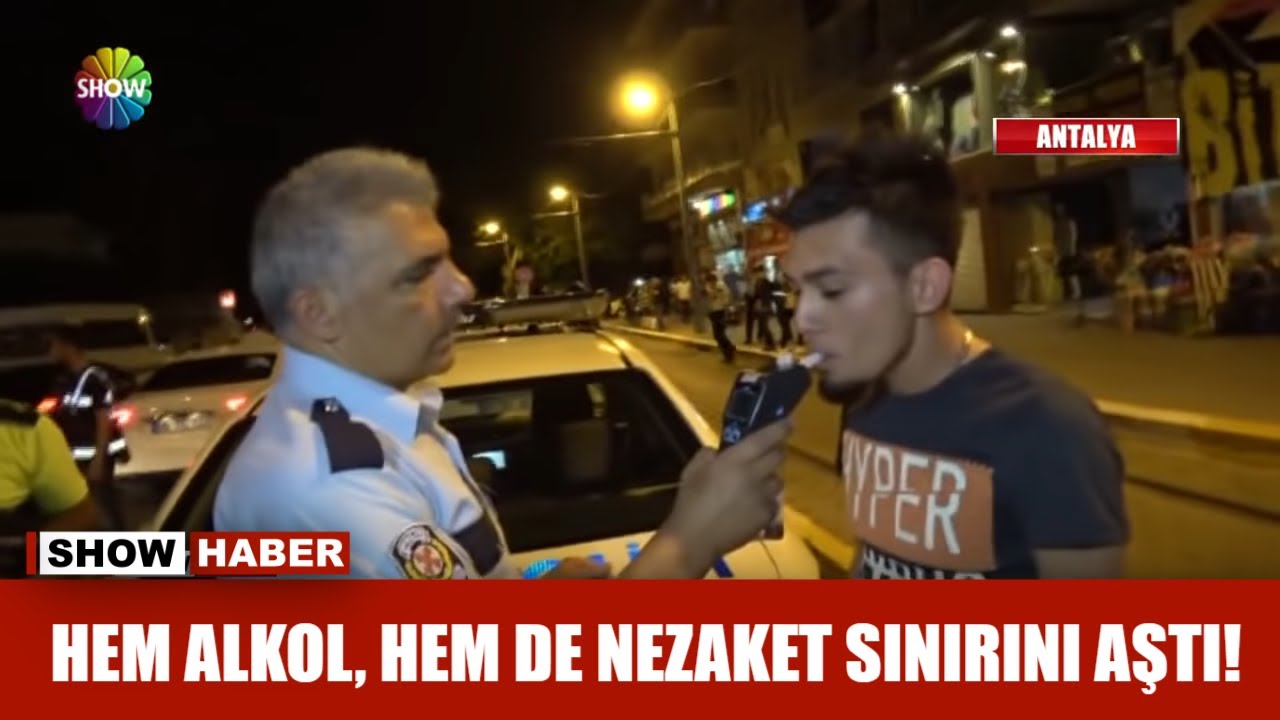 Hem alkol, hem de nezaket sınırını aştı!
