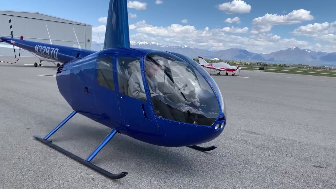 Fun solo R44II flight at U42