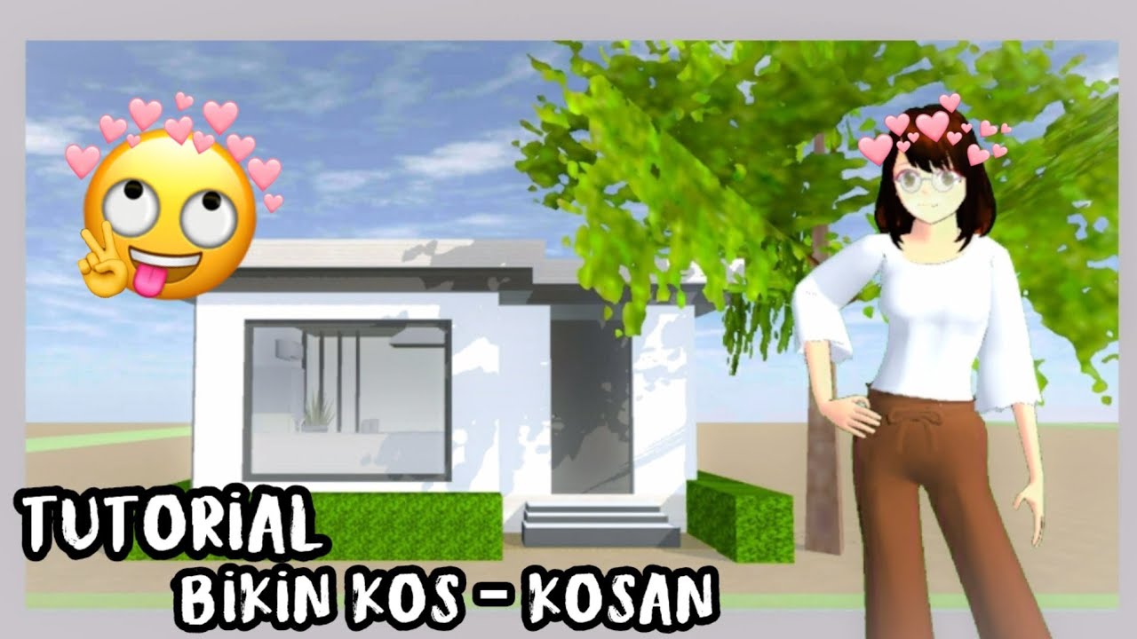 Tutorial cara mambuat kos - kosan mininalis || speed build || sakura school simulator || aestechic!!