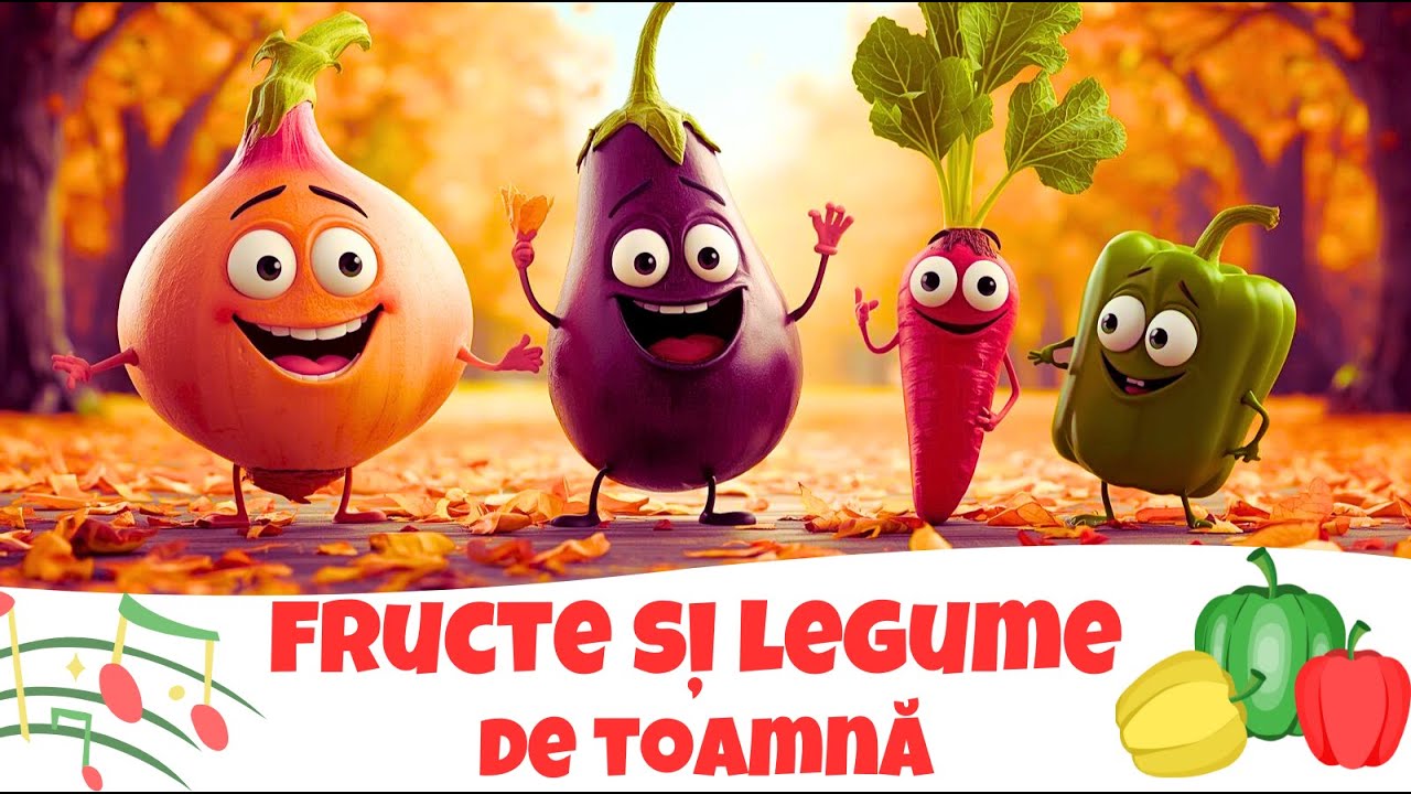 🍎 Fructe și legume de toamnă 🥕 | Cântecel pentru serbarea de toamna  🍂