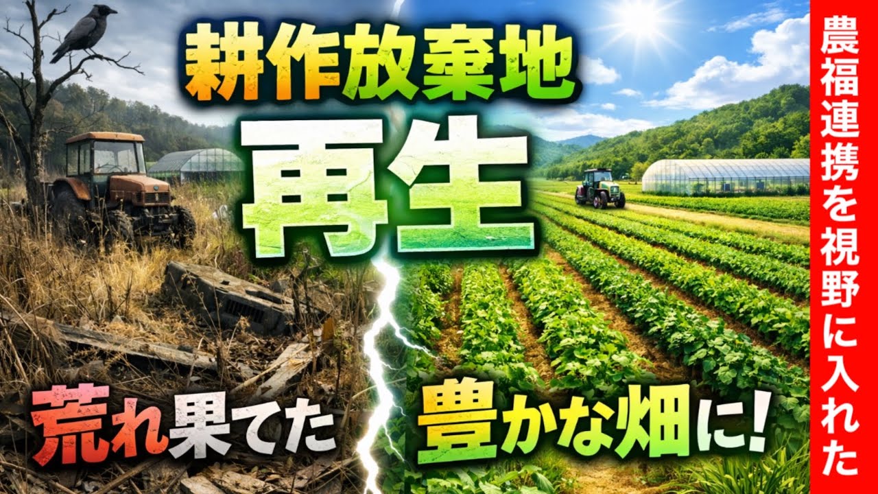 【耕作放棄地再生】草だらけの土地が畑になるまで｜耕作放棄地再生 完全版景観と獣害を守る。地域貢献にも