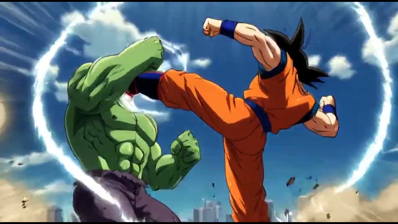 Goku Vs hulk part 1 