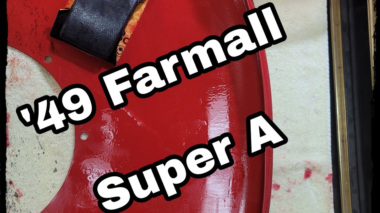 49' Farmall Super A Painting The Fenders