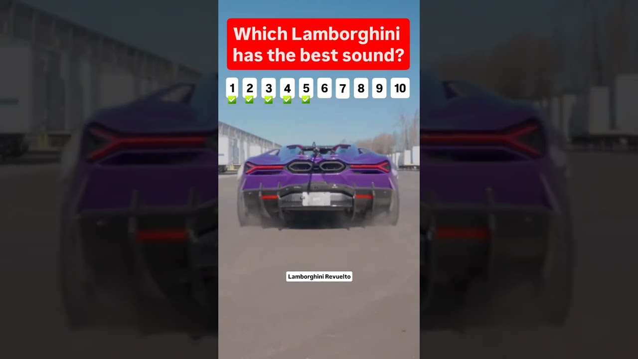 Which Lamborghini sounds the best? 🔊💥