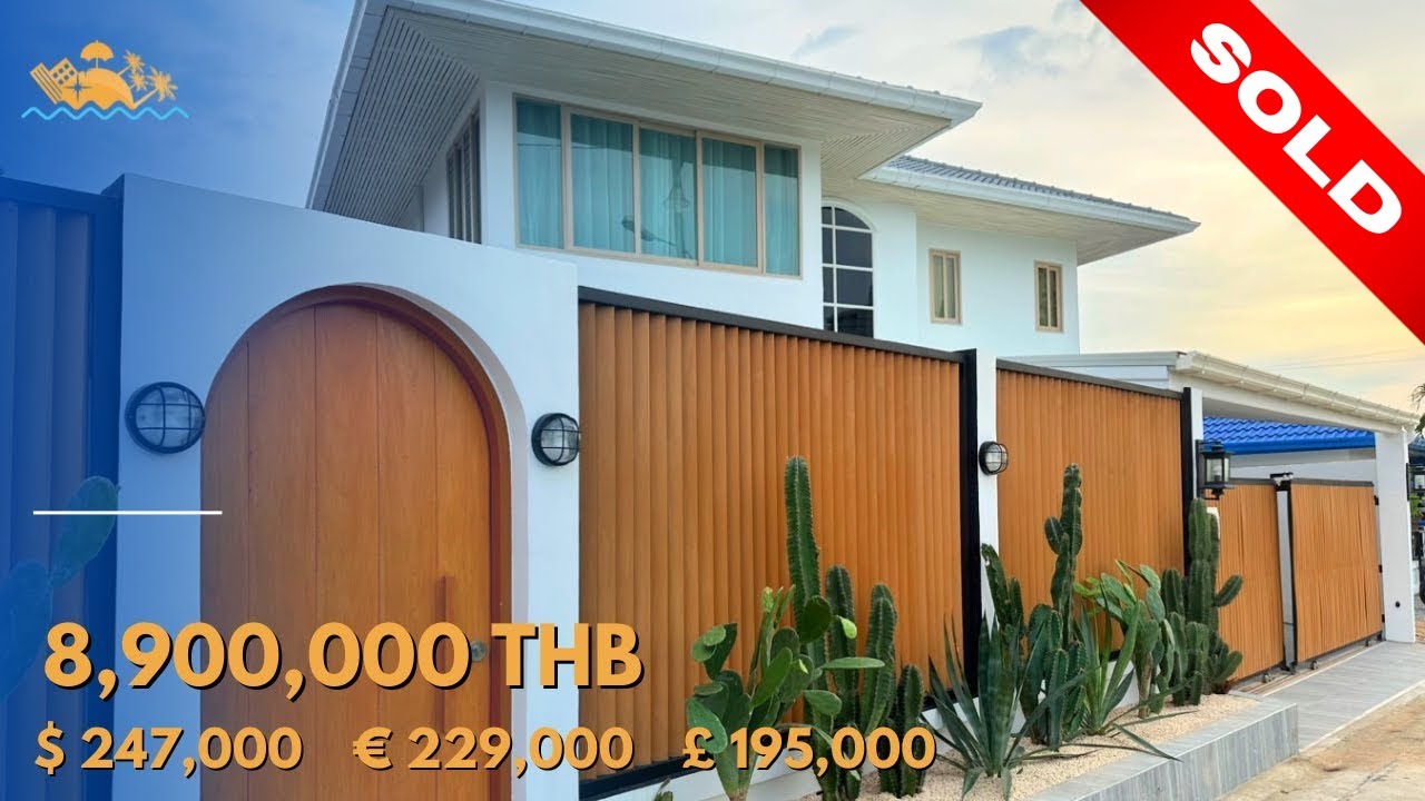 Pool Villa 700m To The Beach  |  8.9 MB (247k USD)  |  Renovated Mediterranean Home in Jomtien Beach