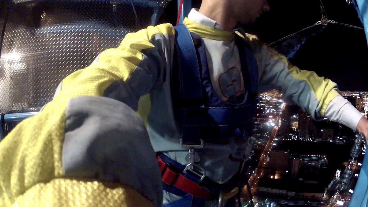 Fail! Jumping off 108th floor of stratosphere hotel -Worlds highest skyjump (HD GoPro)