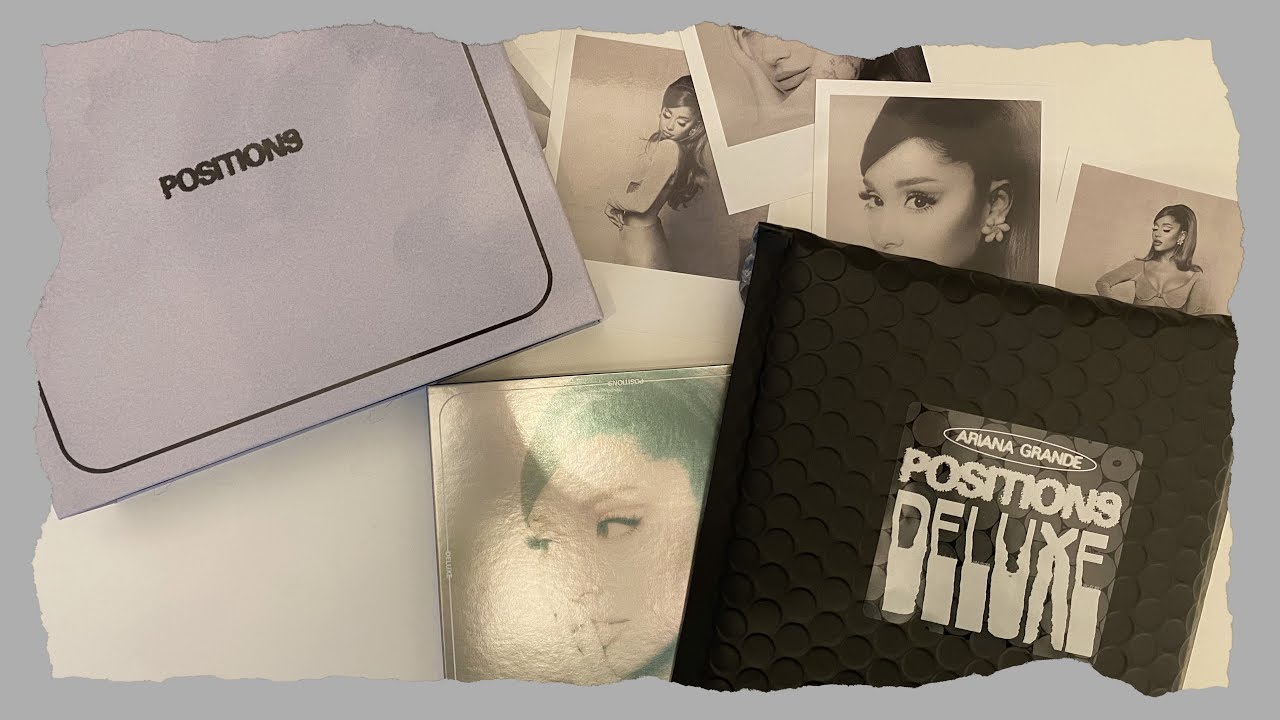 ˚ ༘✶ ⋆｡˚ ⁀➷ ariana grande - positions (deluxe) cd boxset | overview