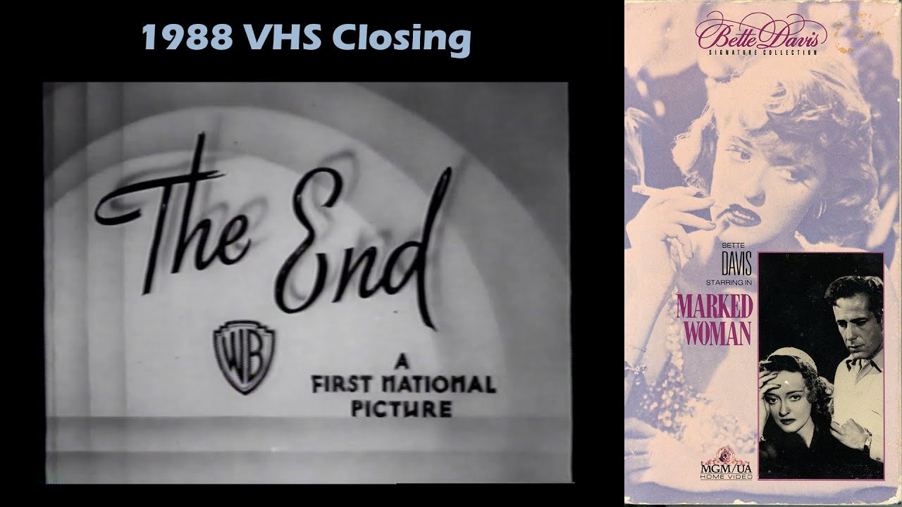 Marked Woman (1988 VHS Closing)