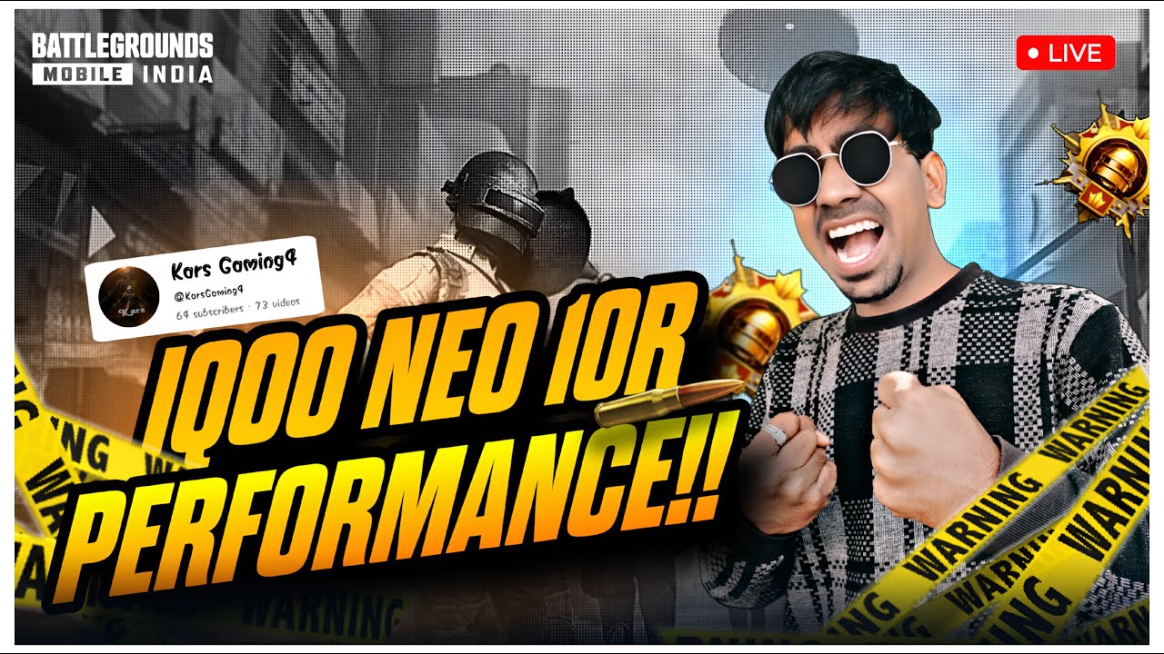 IQOO NEO 10R PERFORMENCE 120 FPS TEST AFTER 5 MONTHS WITH FACECAM🤗