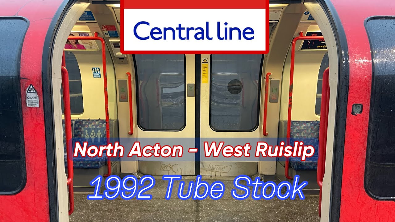 Central Line 1992 Stock from North Acton - West Ruislip
